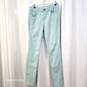 2/$30 DKNY Pastel Green Denim‎ Jeans 98% Cotton Size 6 Womens